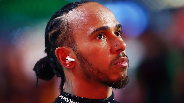 Lewis Hamilton pictured during the Saudi Arabian Grand Prix in 2023