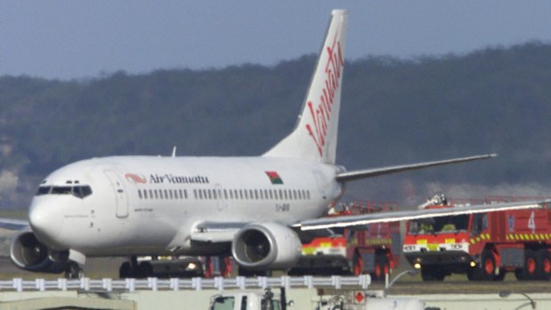 Air Vanuatu Flight at Sydney Airport.