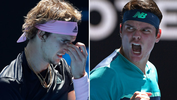 Zverev falls to Raonic