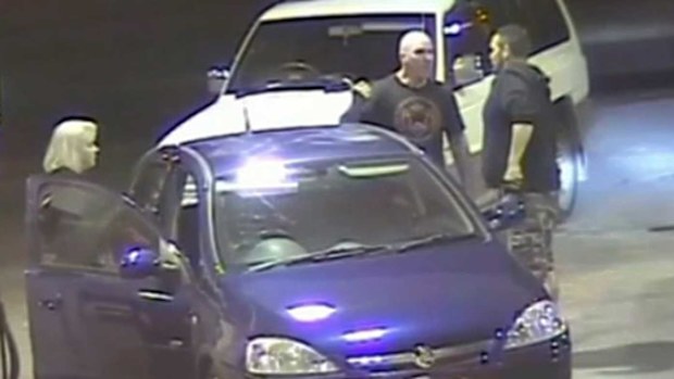 Surveillance camera footage of the confrontation between Gavin Fogwell and his victim