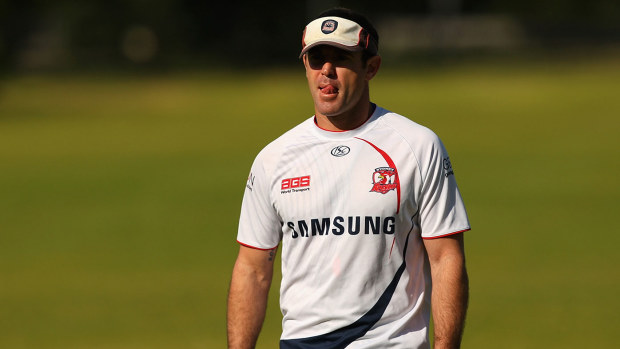  Brad Fittler during his coaching days at the Roosters