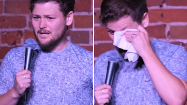 A comedian has shared the "incredible" moment the crowd at one of his shows came together to save the life of a fan who went into cardiac arrest.