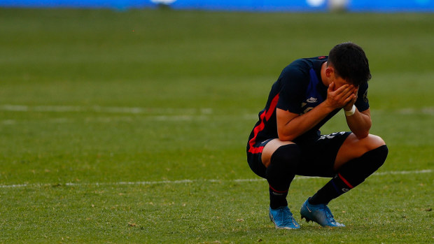 The US men's football team were left 'devastated' after failing to qualify for their third consecutive Olympic Games.