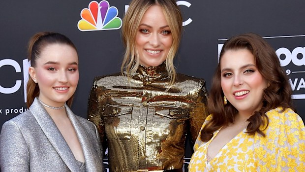 Kaitlyn Dever, Olivia Wilde and Beanie Feldstein attend the 2019 Billboard Music Awards
