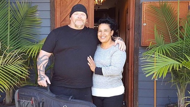 Robby Wirramanda Knight, pictured with his wife Jackie.