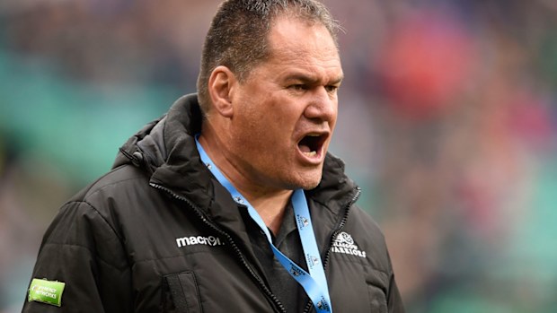 Dave Rennie with the Glasgow Warriors
