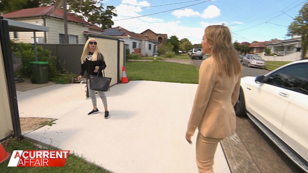 A Current Affair reporter Hannah Sinclair approached manager Juliet Young.
