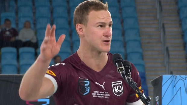 Daly Cherry-Evans was booed during his speech after the 2021 State of Origin series.