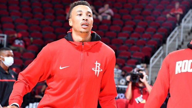 Dante Exum in action for the Houston Rockets