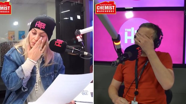 The poem brought radio hosts of The Hits, Brad and Laura, to tears.
