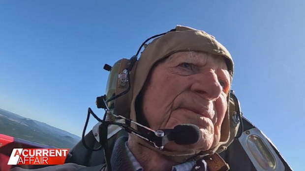 Wally Dalitz took a joy flight for his 101st birthday.
