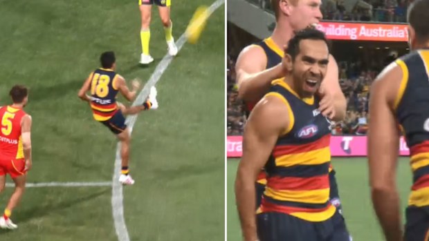 Eddie Betts scores a cracking goal