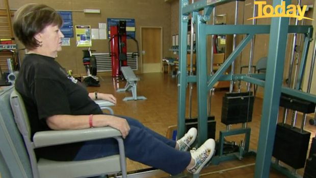 June had to regain her strength after being left bed-ridden for so long.