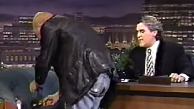 Bobcat Goldthwait unexpectedly set the seat on fire.