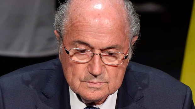 Re-elected FIFA President Sepp Blatter.
