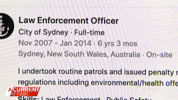 Alexander Stuart Pinnock has previous experience as a ranger for the City of Sydney.