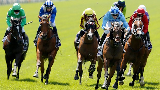 Declan Bates on board No Restriction wins race 2 the World Horse Racing Desirable Stake
