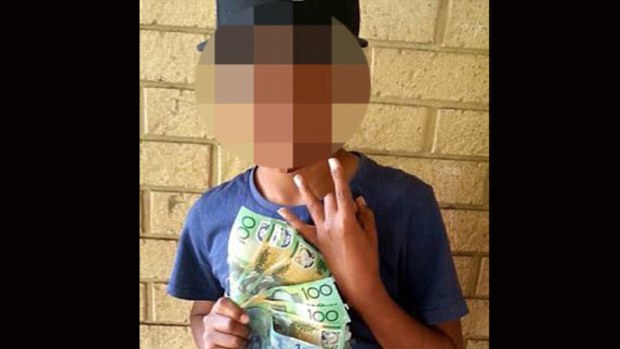 A photo uploaded by the accused boy to social media.