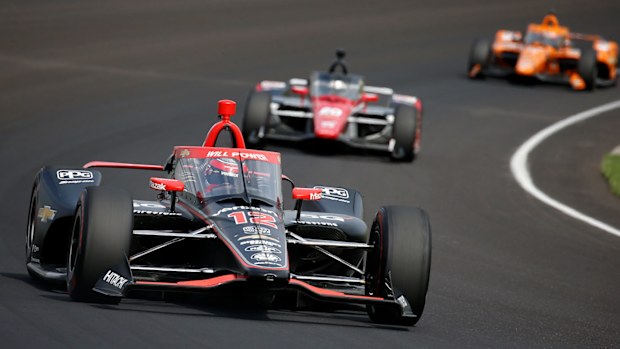 Australia's Will Power in action during practice for the Indy500.