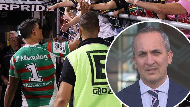 NRL boss Andrew Abdo has praised Latrell Mitchell for calling out racist abuse.