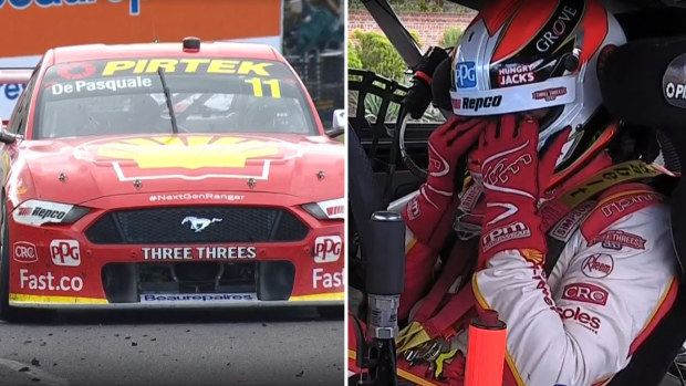 Anton de Pasquale brings out the safety car at the Bathurst 1000.