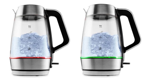 Kmart 1.5L clear kettle LED