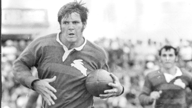 Paul Sait in action for the Rabbitohs in 1971.