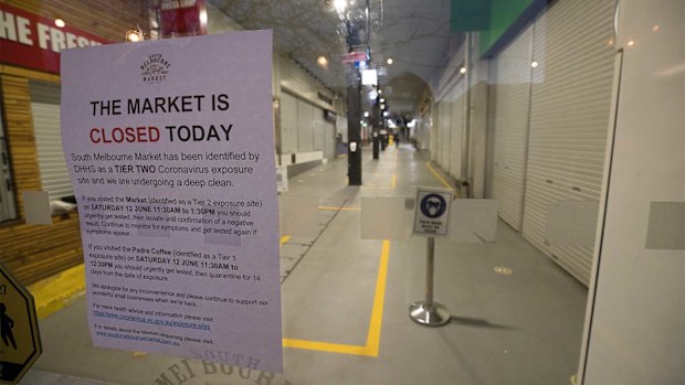 South Melbourne Market is closed because of a coronavirus-positive visitor.