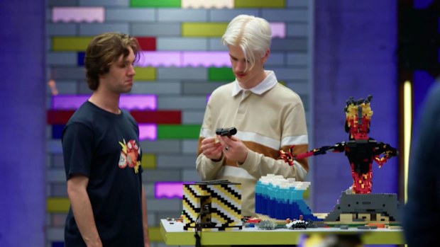 LEGO Masters 2023 Joss and Henry drop their Moana build