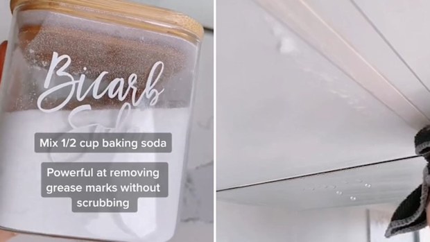 Woman shares DIY method for cleaning kitchen cabinets