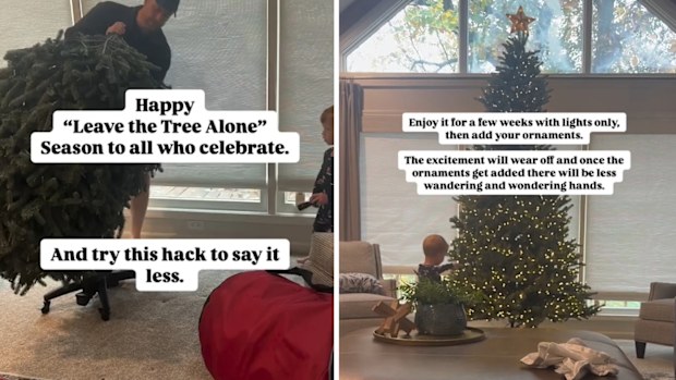 Mum's hack to stop little hands destroying your Christmas tree