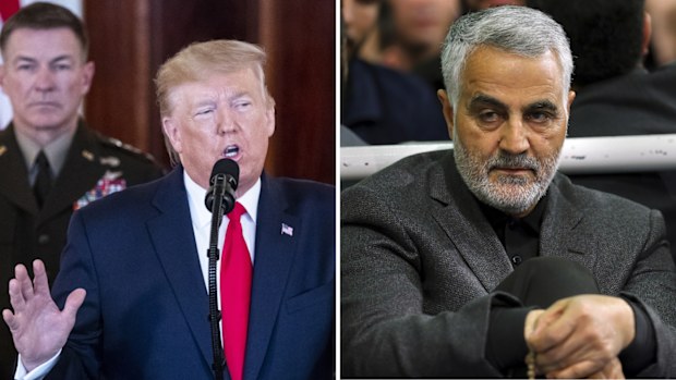 Donald Trump and Qassem Soleimani