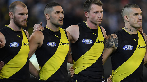 Kamdyn McIntosh, Shaun Grigg, Dylan Grimes, Dustin Martin
