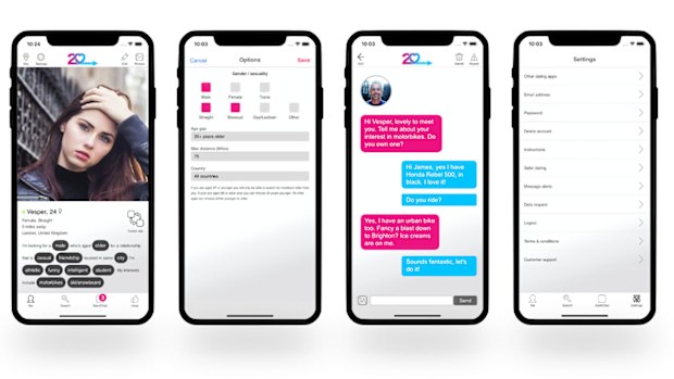 20 Dating app screen shot images
