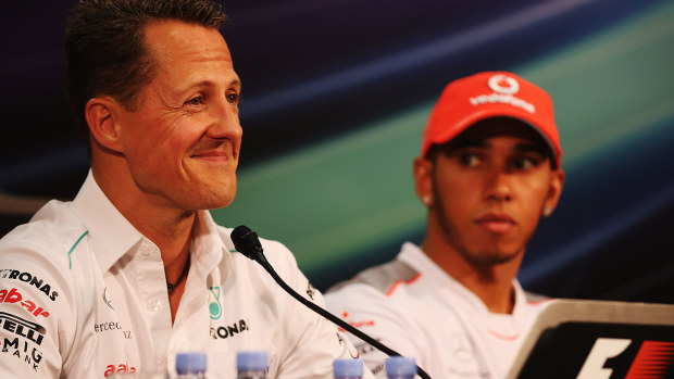Only Michael Schumacher with seven titles stands above Lewis Hamilton.