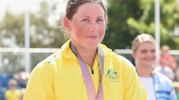 Lauren Parker at the 2018 Commonwealth Games.