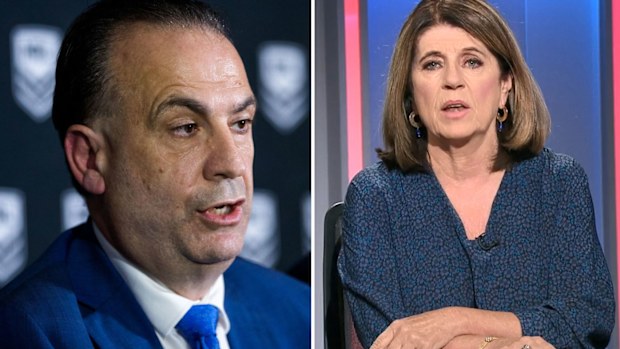 Caroline Wilson takes aim at Peter V'Landys. 