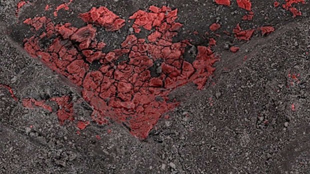 Magnesium sodium phosphate was detected in Bennu, with phosphorus shown as light red. Phosphates like these are not known from Earth. 