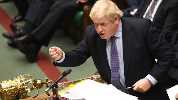 Prime Minister Boris Johnson during Prime Minister's Questions in the House of Commons, London.. Picture date: Wednesday February 26, 2020.