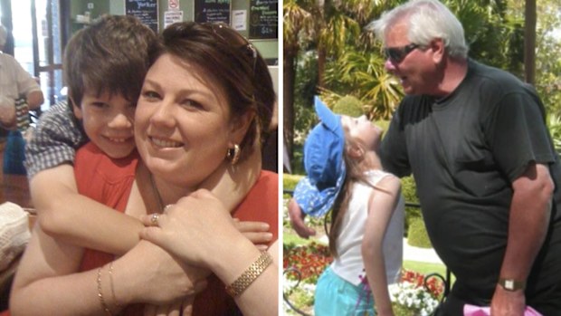 Jacob Boutcher and mum Jodie, Chantelle Pellegrini with dad Augusto.