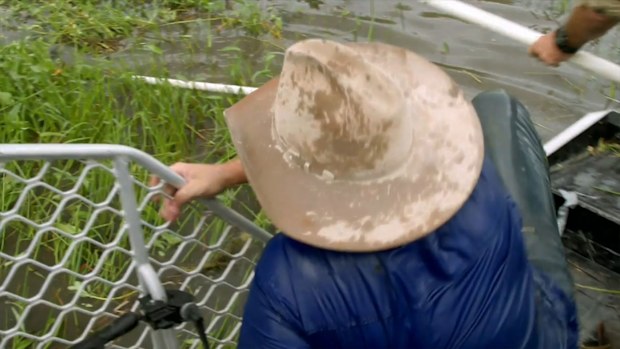 Chris 'Willow' Wilson falls in crocodile-infested lake Matt Wright's Wild Territory 