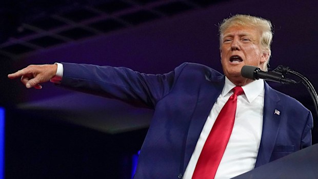 Donald Trump has struggled to stay in the public mind after he was banned from Twitter.