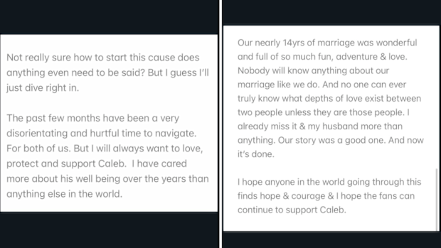 Fleur Shomo wife of Caleb Shomo reacts 
