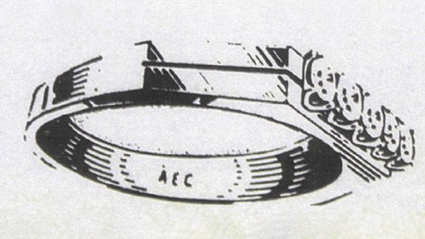 A case file image believed to depict what the ring found on the man resembled.