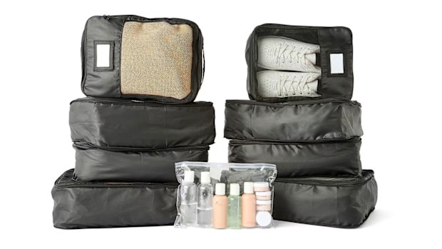 Kmart 19 piece travel organisation set