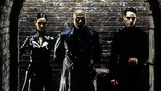 Laurence Fishburne And Keanu Reeves In The Matrix Reloaded
