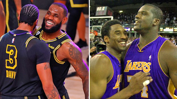 Anthony Davis and LeBron James, Kobe Bryant and Shaquille O'Neal