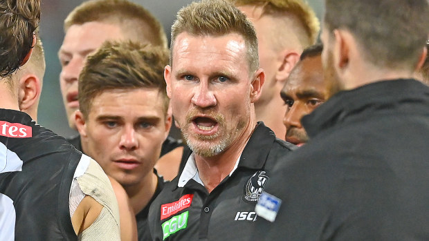 Magpies head coach Nathan Buckley