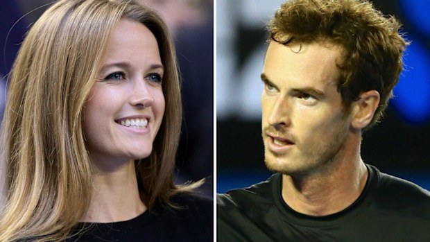 Kim Sears and fiance Andy Murray.