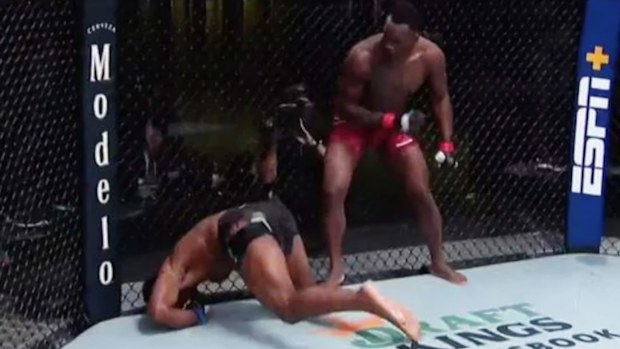 Ovince Saint Preux KO's Alonzo Menifield in brutal face-palm.